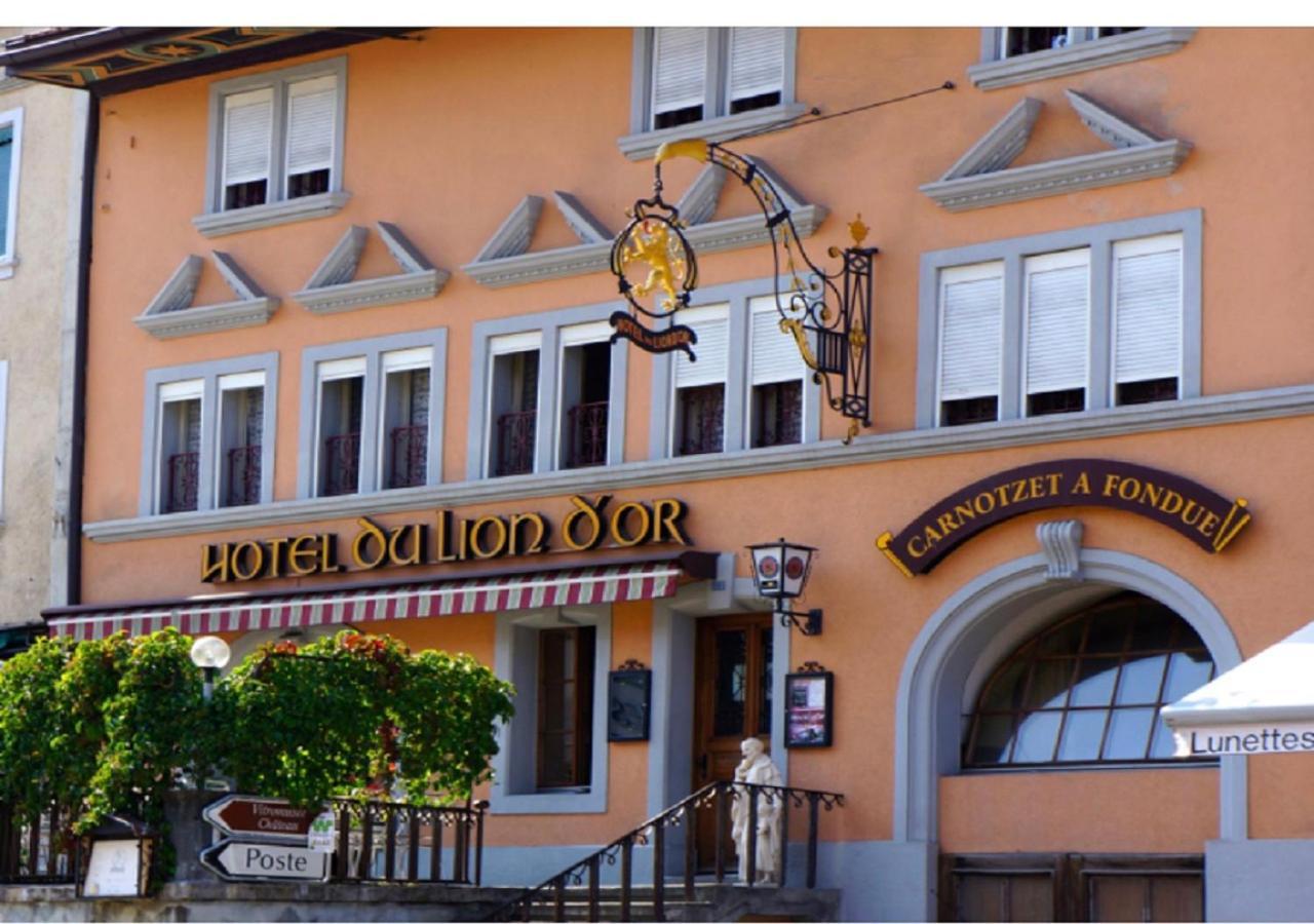 Hotel Lion D'Or Romont Exteriör bild