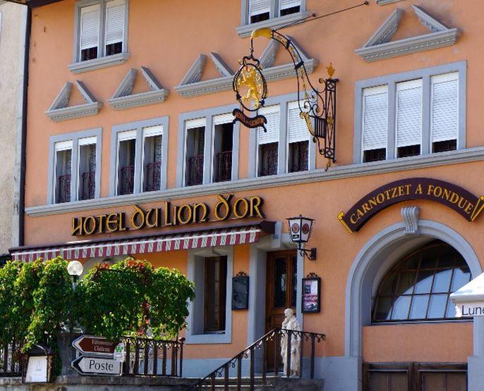 Hotel Lion D'Or Romont Exteriör bild